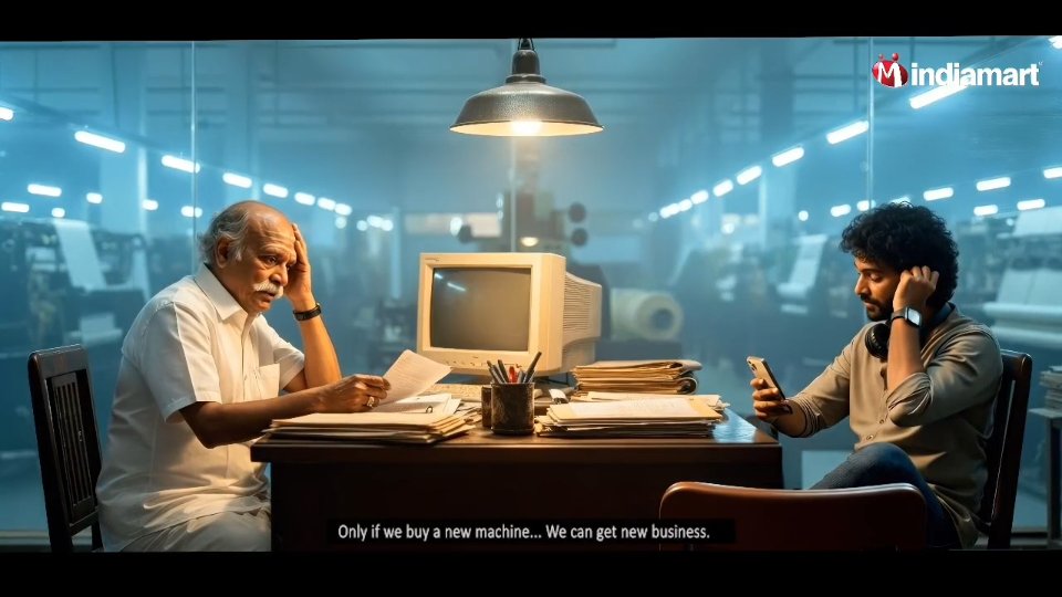 Frame from Brand advertising film