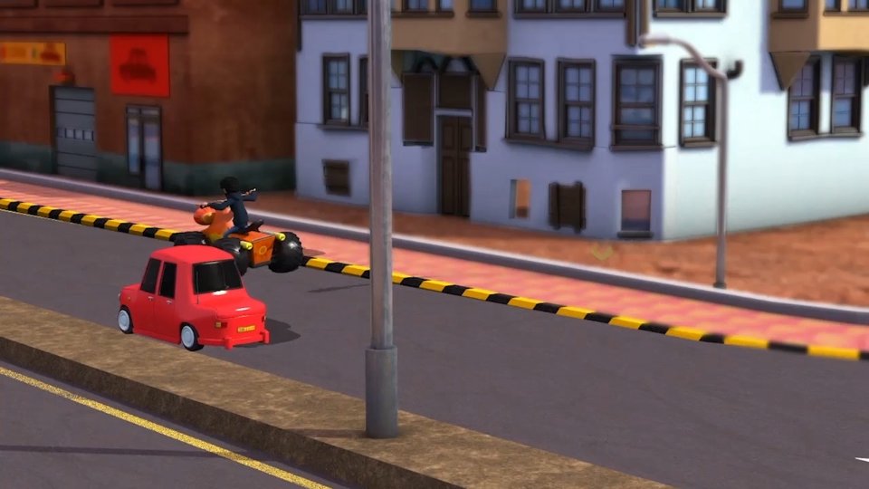 Frame from 3D animated world